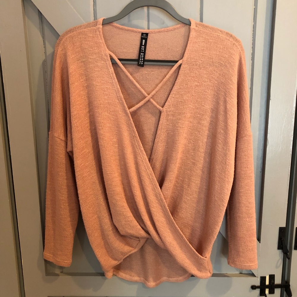 Criss cross sweater
